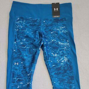 Under Armour HeatGear Womens Hi Rise Ankle Compression Leggins 1367028-406 NWT